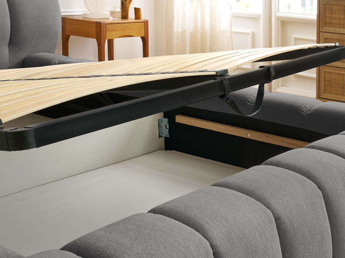 MONT-BLANC opbergbed in gladde stof