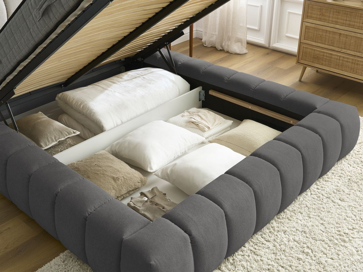 MONT-BLANC opbergbed in gladde stof