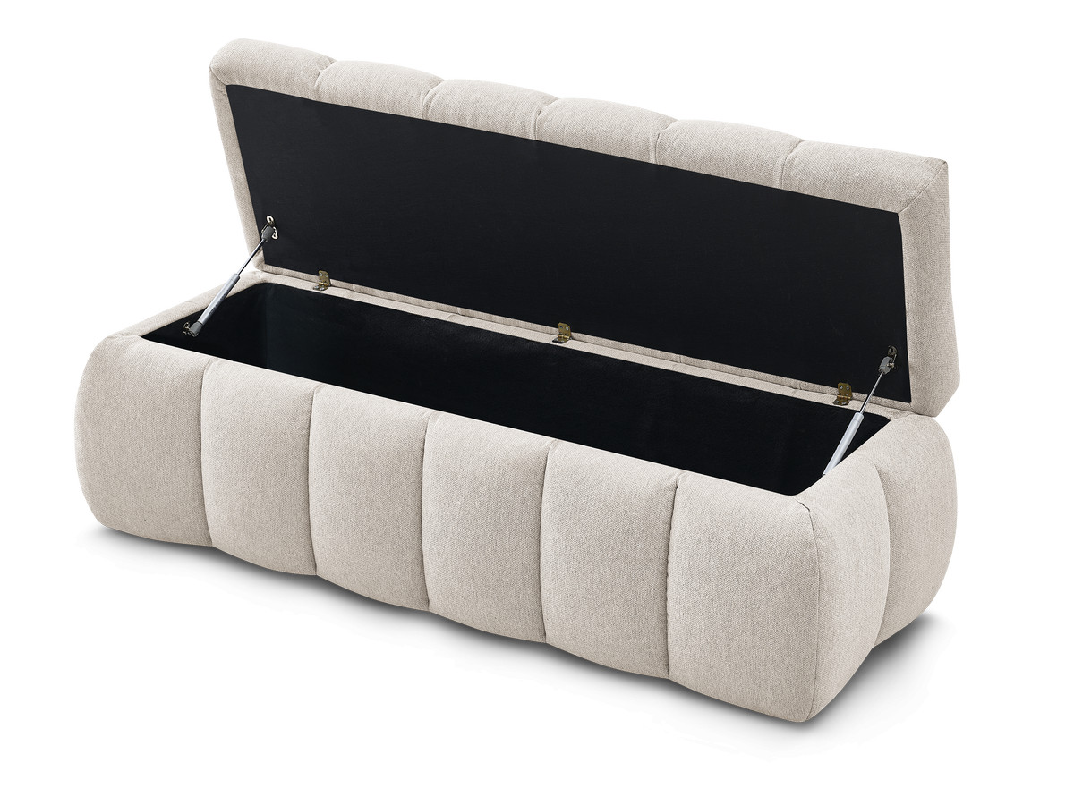 Bout de lit MONT-BLANC tissu lisse