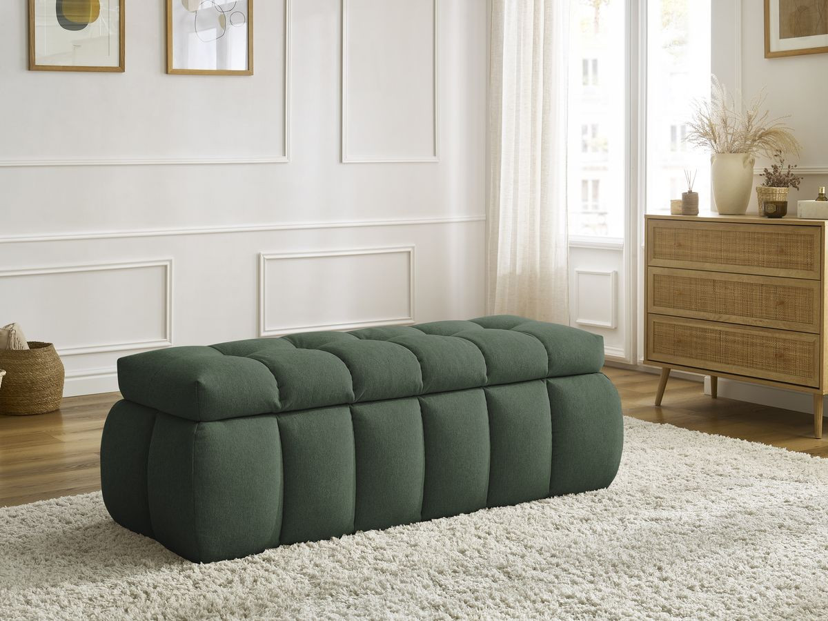 Bout de lit MONT-BLANC chiné vert — vue 6