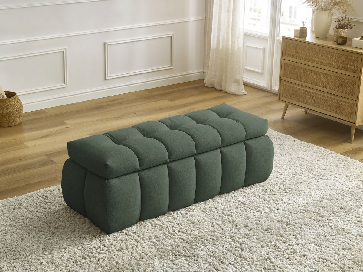 Bout de lit MONT-BLANC tissu lisse