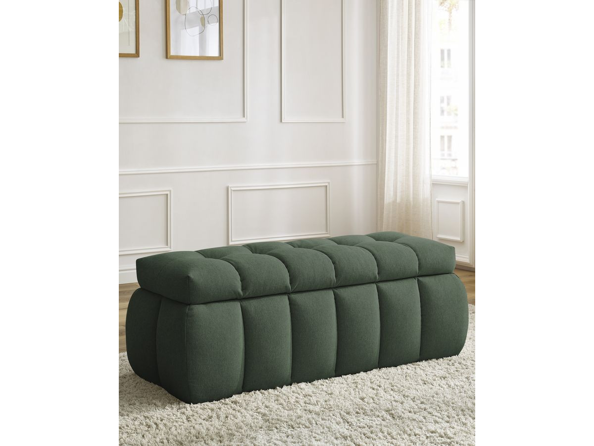 Bout de lit MONT-BLANC tissu lisse