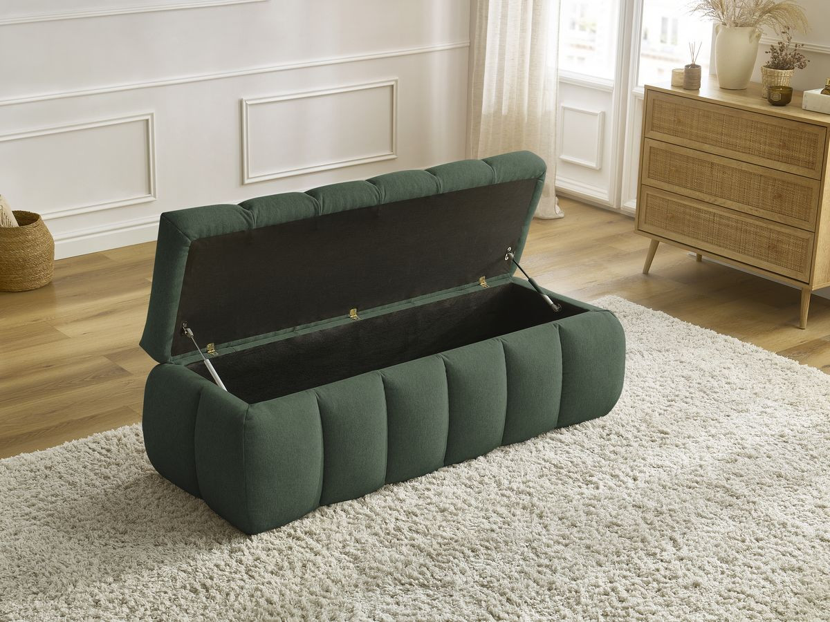 Bout de lit MONT-BLANC tissu lisse