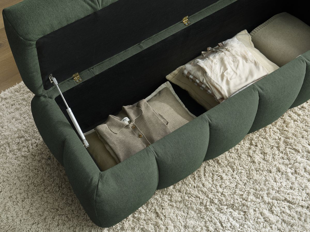 Bout de lit MONT-BLANC tissu lisse