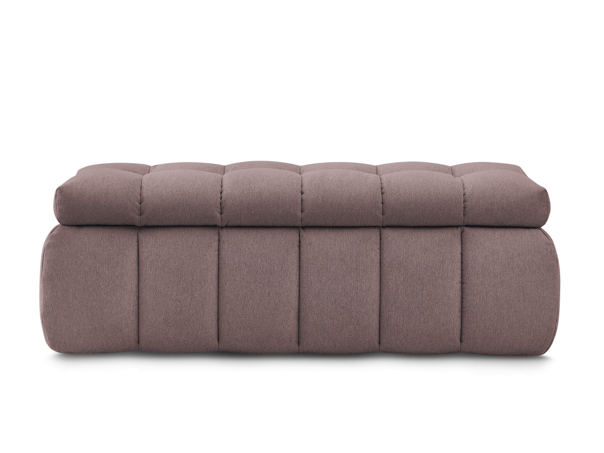 bout de lit mont-blanc tissu lisse de couleur rose