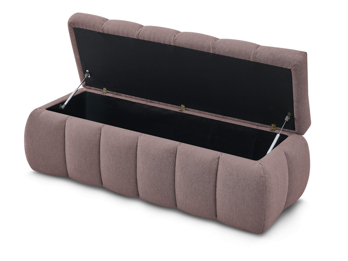 Bout de lit MONT-BLANC tissu lisse