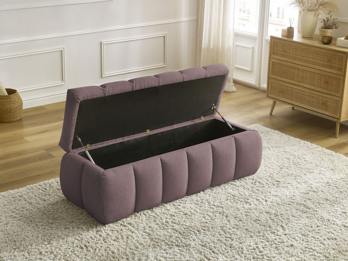 Bout de lit MONT-BLANC tissu lisse