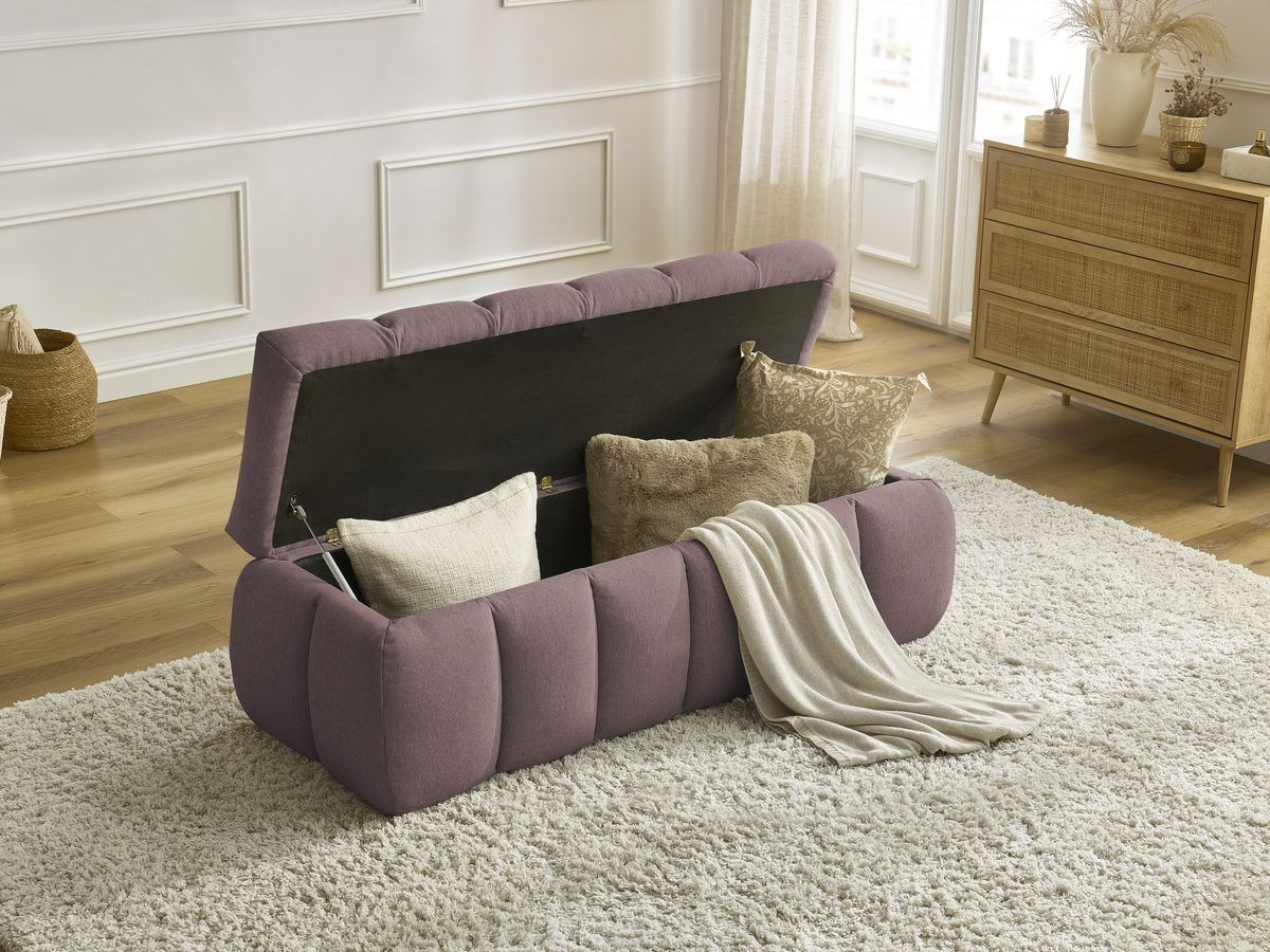 Bout de lit MONT-BLANC chiné rose — vue 5