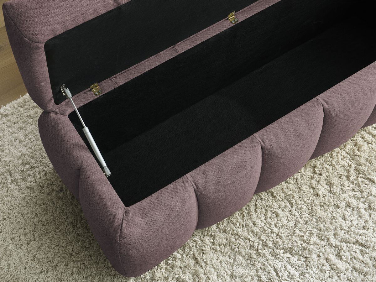 Bout de lit MONT-BLANC tissu lisse