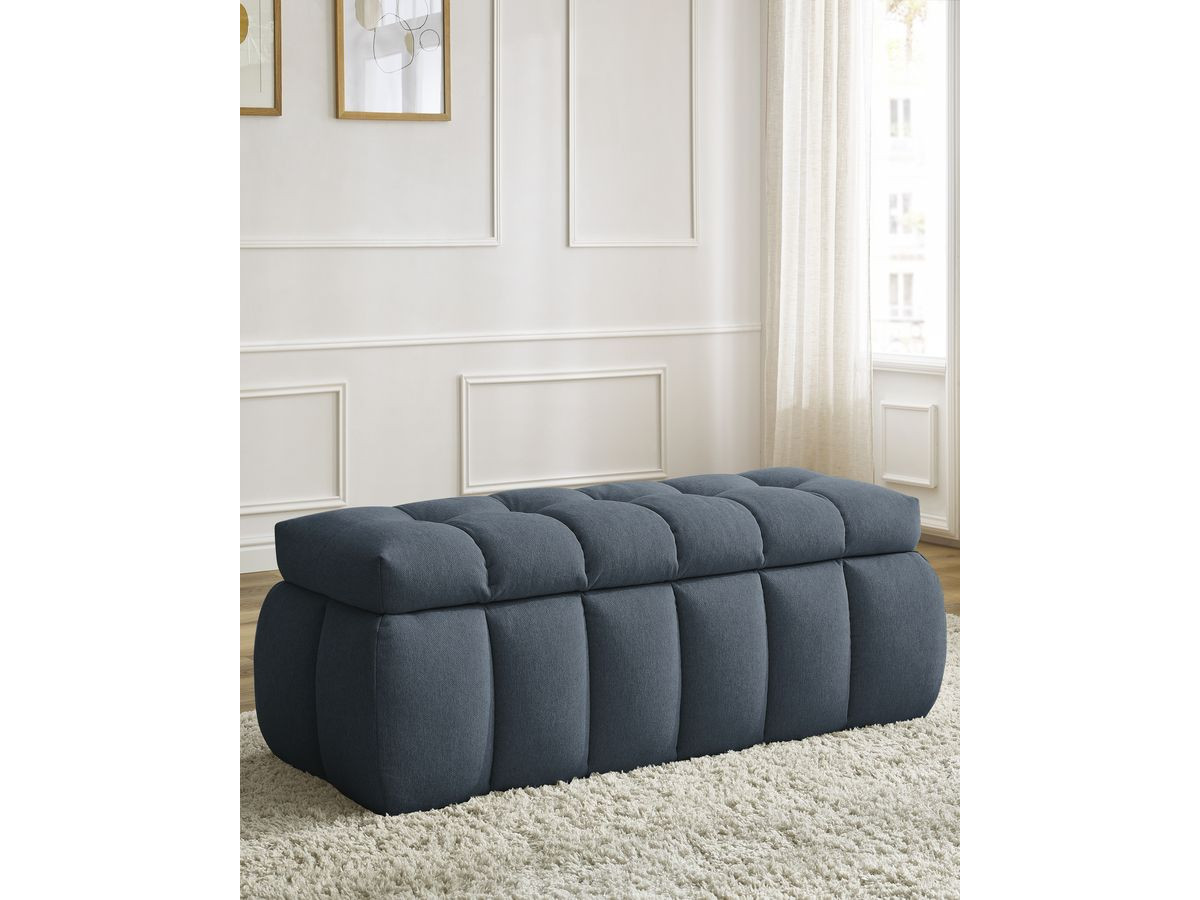 Bout de lit MONT-BLANC tissu lisse