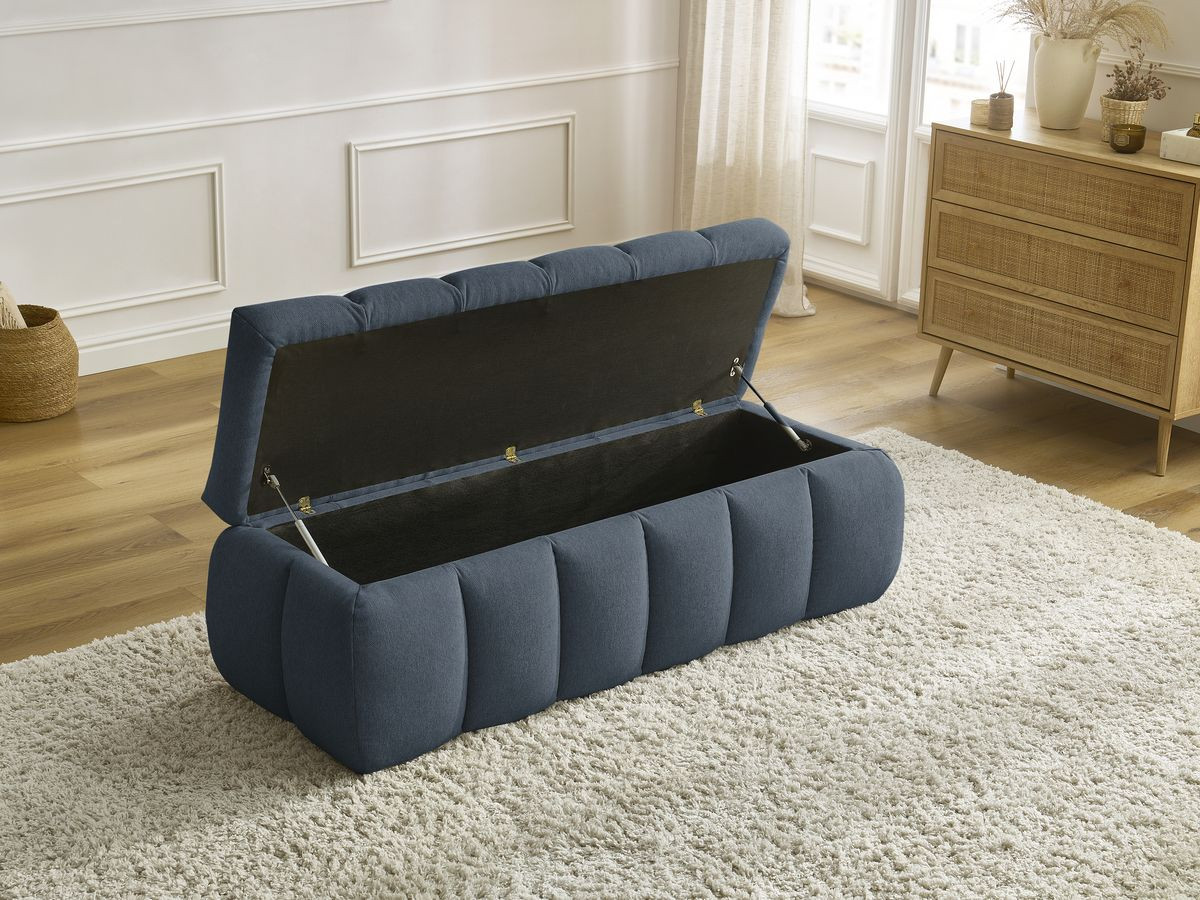 Bout de lit MONT-BLANC tissu lisse