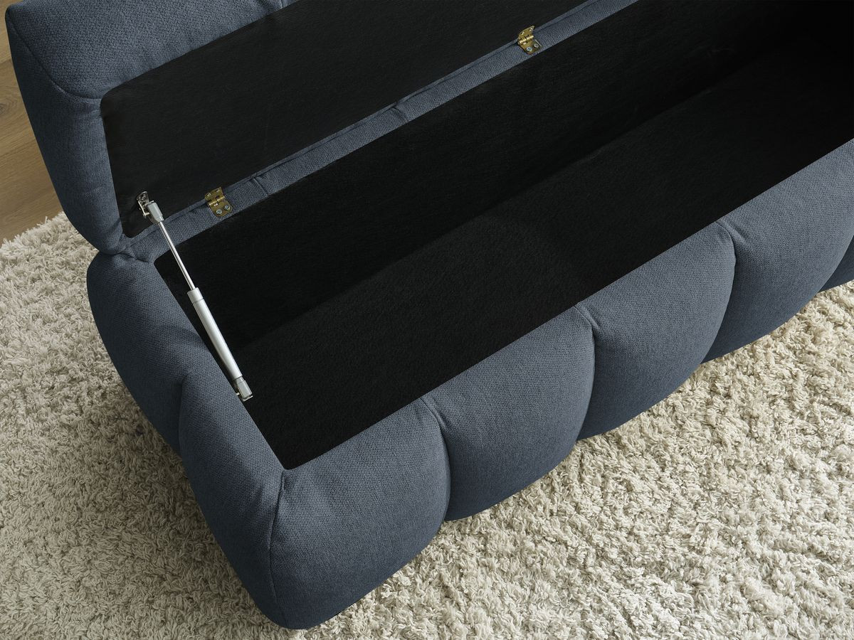 Bout de lit MONT-BLANC tissu lisse