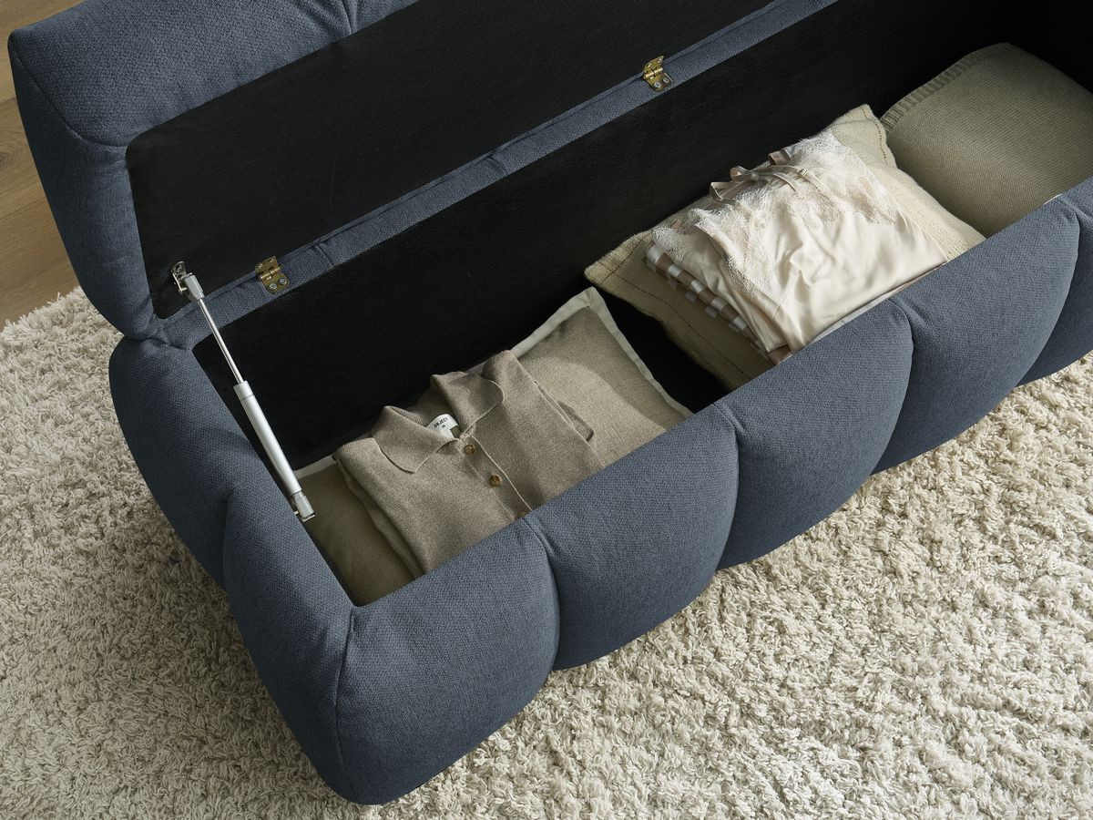 Bout de lit MONT-BLANC tissu lisse