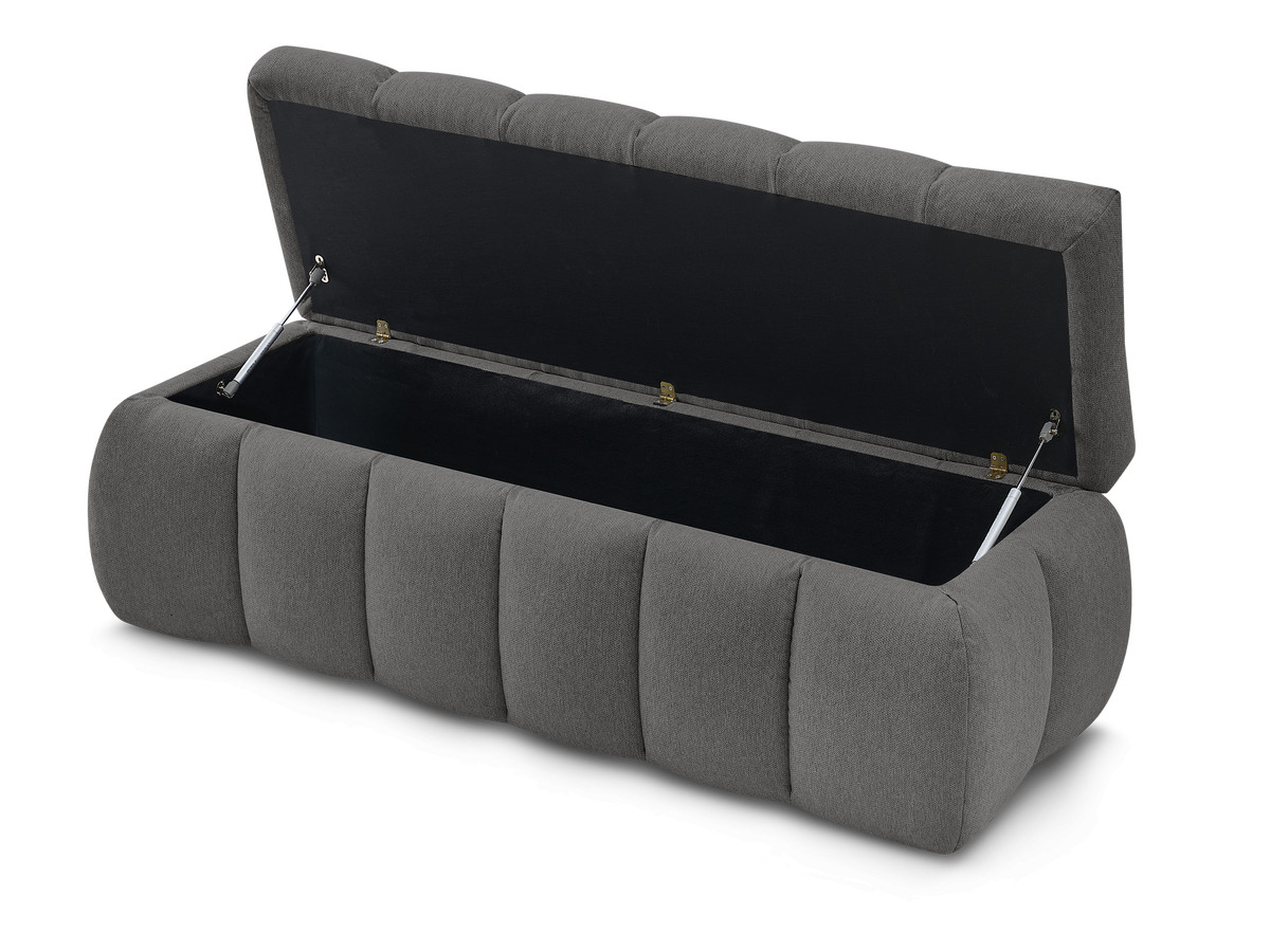 Bout de lit MONT-BLANC tissu lisse