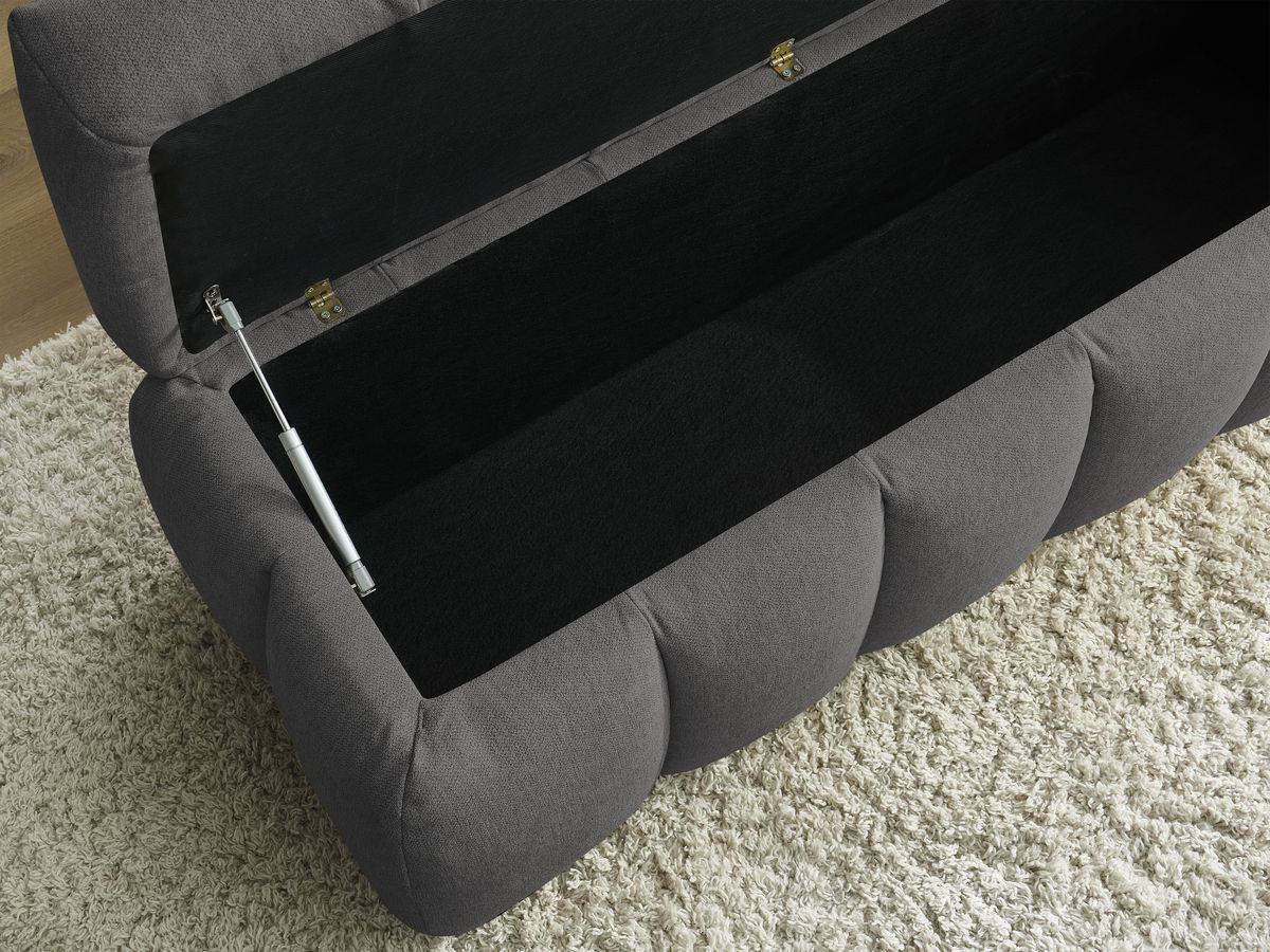 Bout de lit MONT-BLANC tissu lisse