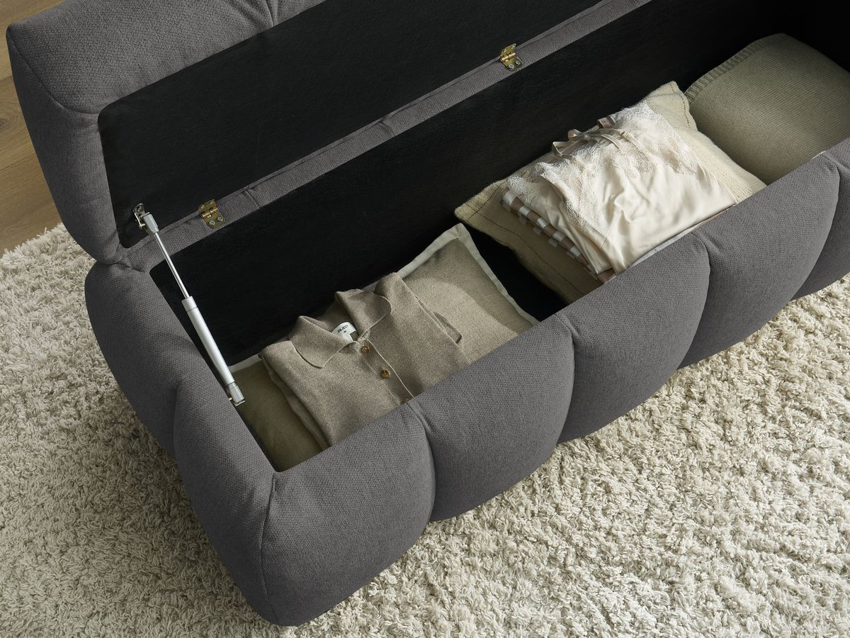 Bout de lit MONT-BLANC tissu lisse