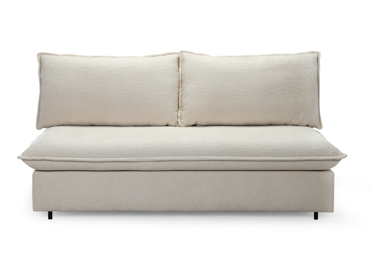 Canapé droit convertible ISADORA texturé beige — vue 6