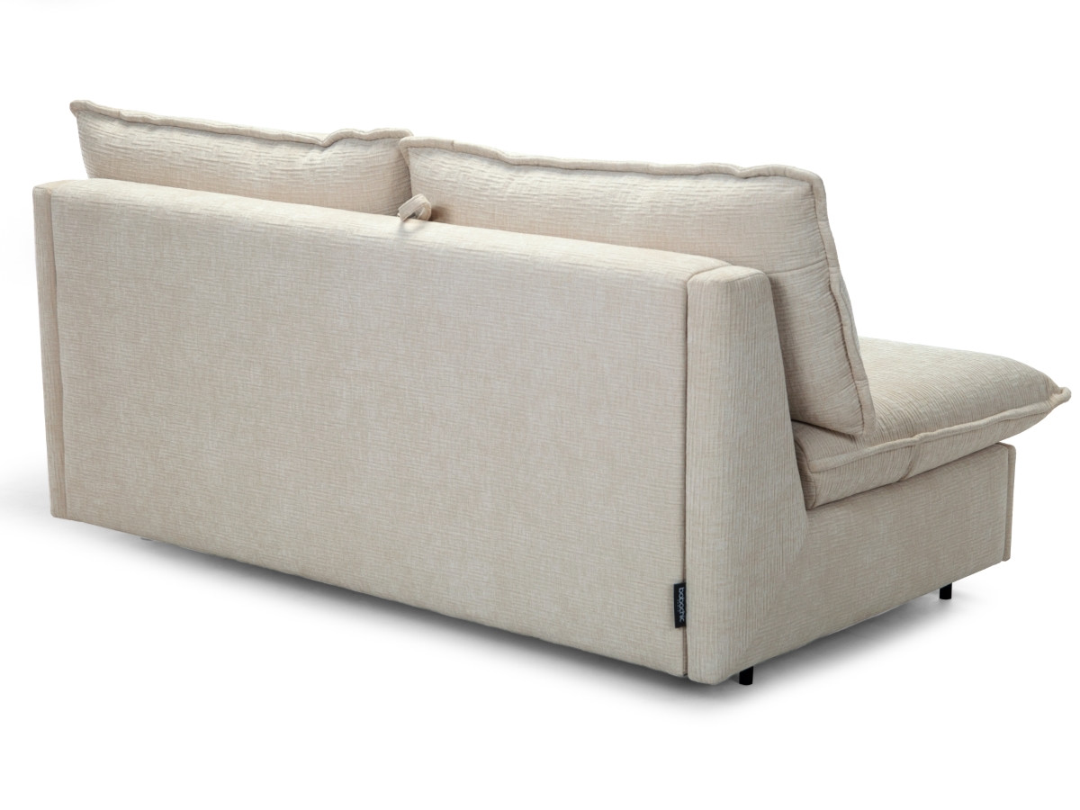 Rozkładana sofa prosta z systemem szybkiego rozkładania ISADORA tkanina strukturalna