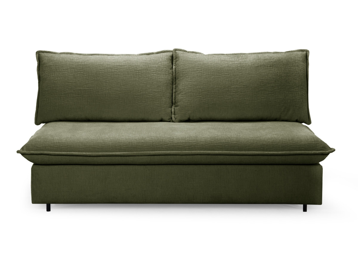 Canapé droit convertible ISADORA texturé vert — vue 6