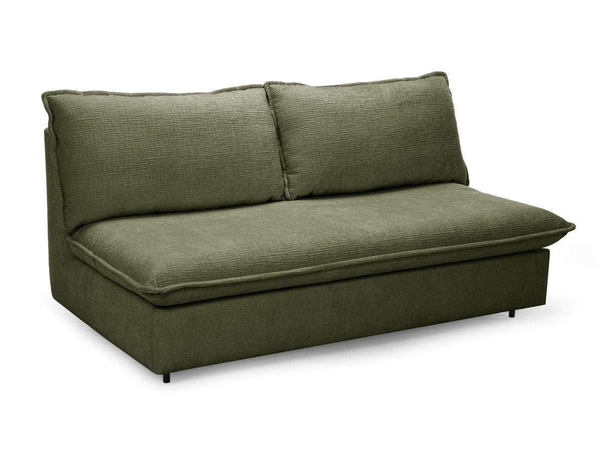 Rozkładana sofa prosta z systemem szybkiego rozkładania ISADORA tkanina strukturalna