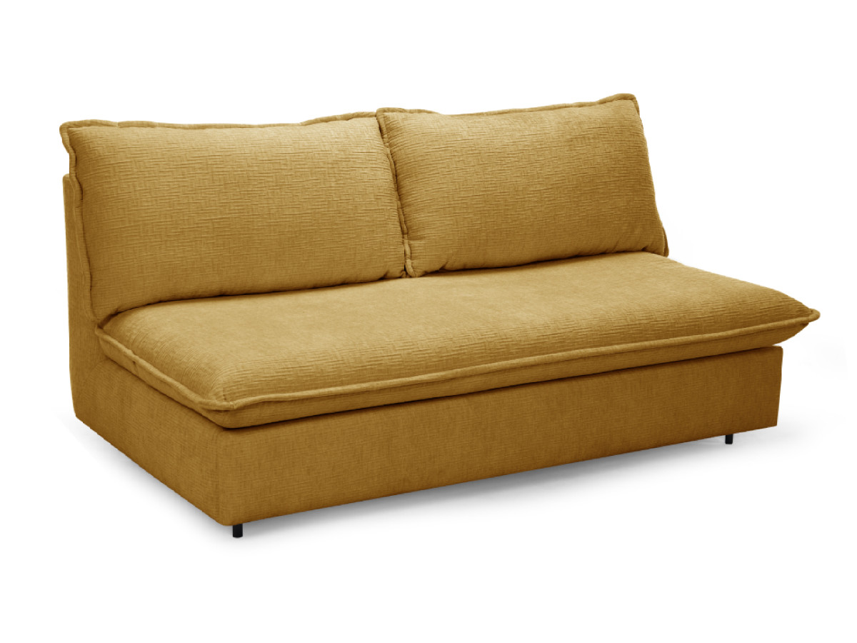Rozkładana sofa prosta z systemem szybkiego rozkładania ISADORA tkanina strukturalna