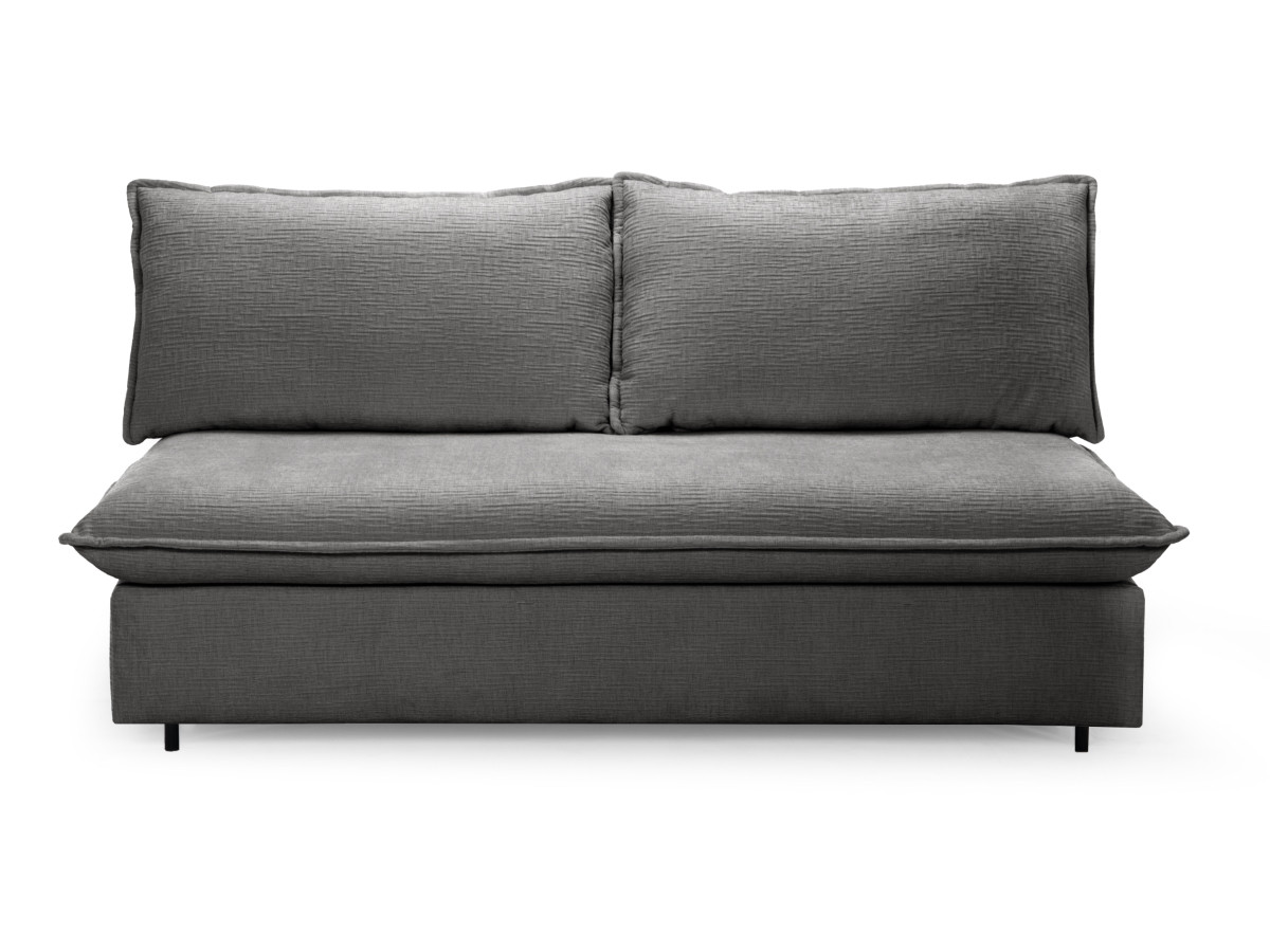 Canapé droit convertible ISADORA texturé gris foncé — vue 6