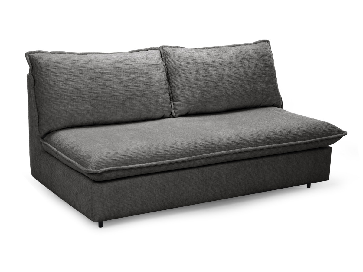 Rozkładana sofa prosta z systemem szybkiego rozkładania ISADORA tkanina strukturalna