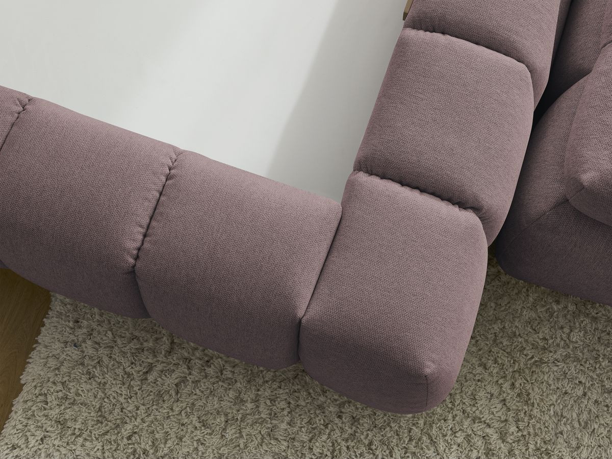 MONT-BLANC opbergbed + MONT-BLANC bedeinde in gladde stof