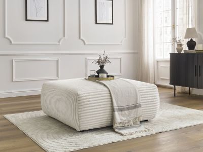 Pouf LUCIEN gros côtelé doux