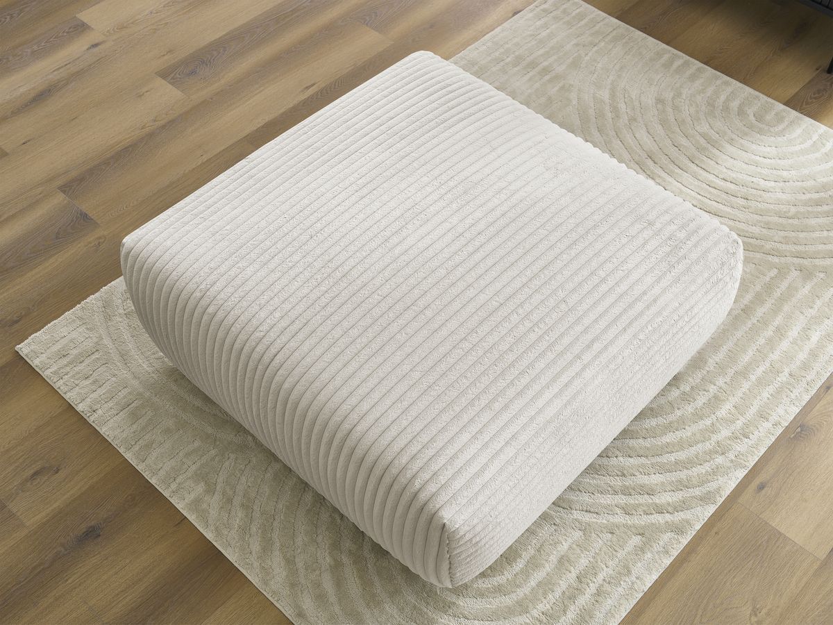 Pouf LUCIEN gros côtelé doux