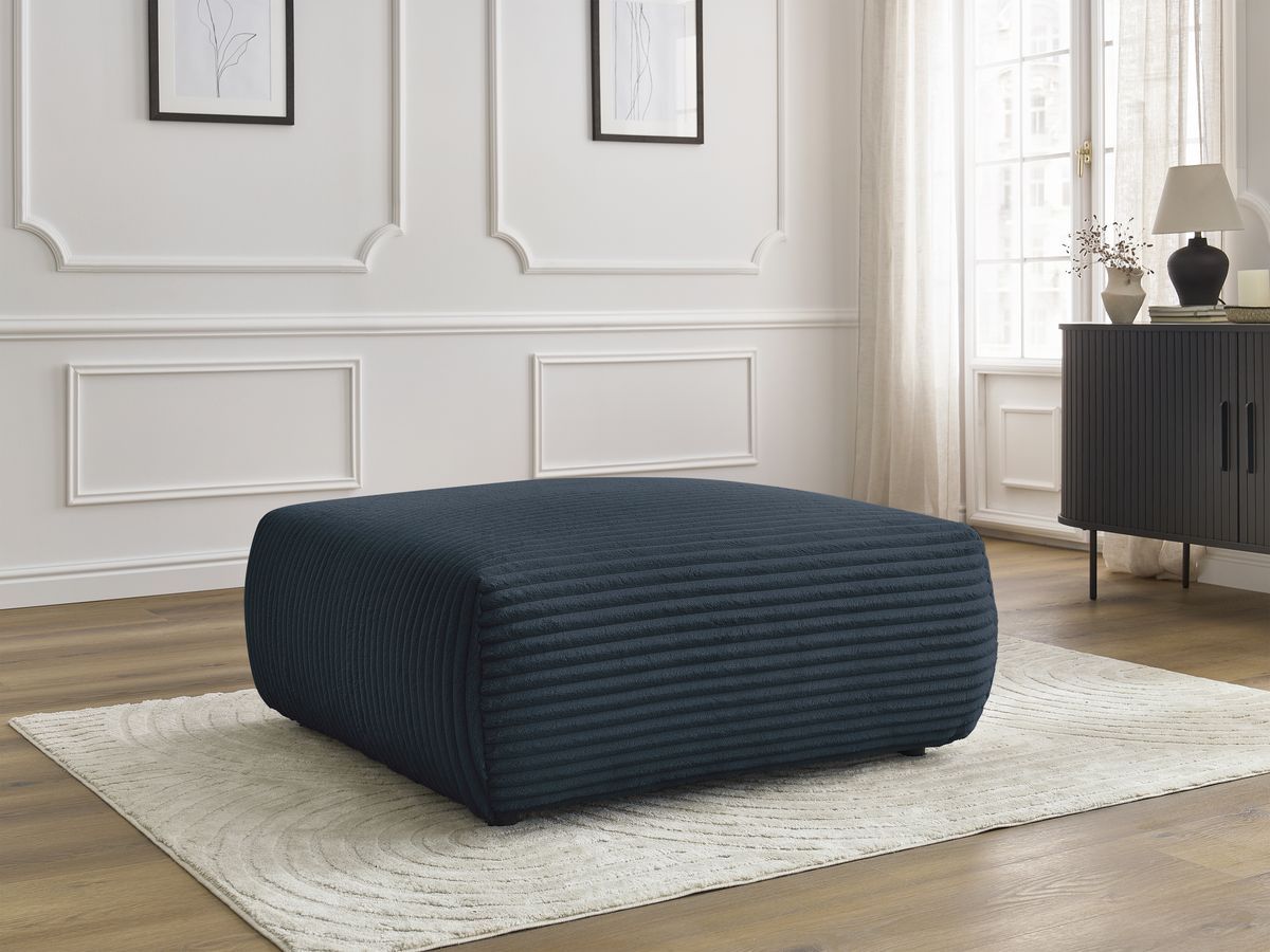Pouf LUCIEN gros côtelé doux