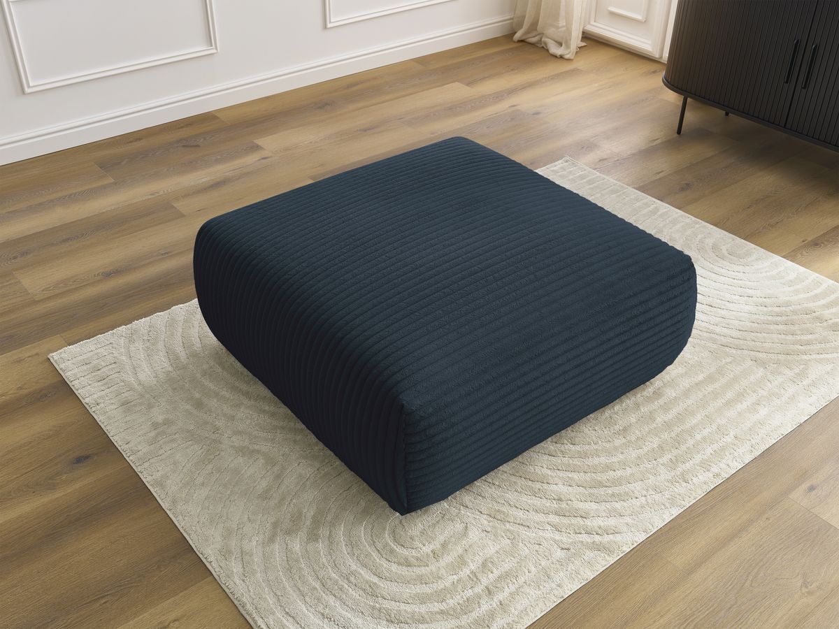 Pouf LUCIEN gros côtelé doux