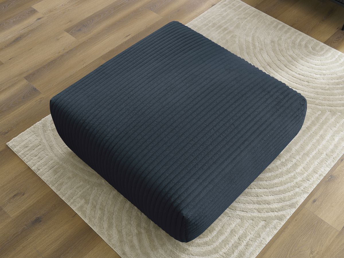 Pouf LUCIEN gros côtelé doux
