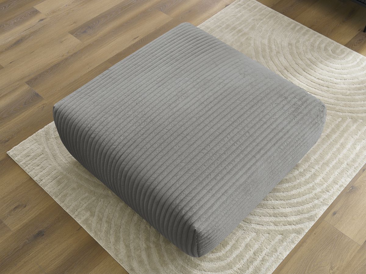 Pouf LUCIEN gros côtelé doux