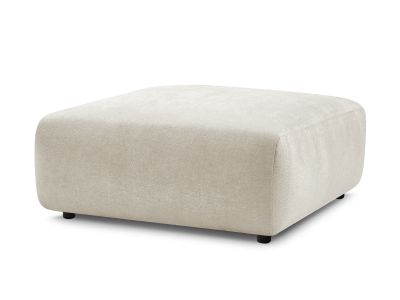 Pouf LUCIEN tissu lisse