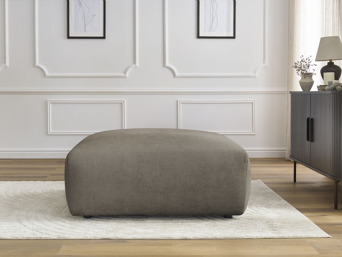 Pouf LUCIEN lisse taupe — vue 5