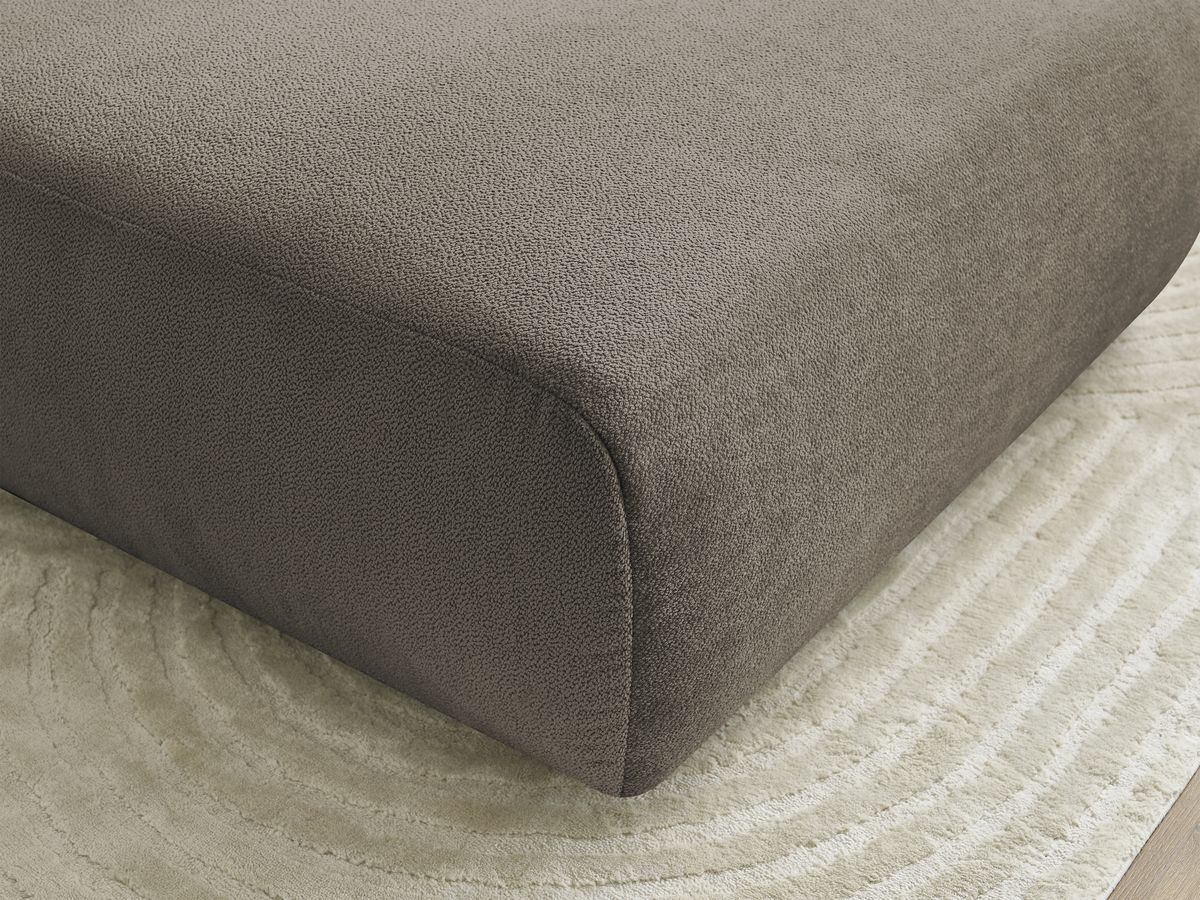 Pouf LUCIEN tissu lisse