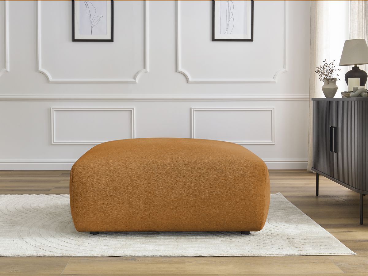 Pouf LUCIEN lisse jaune — vue 5