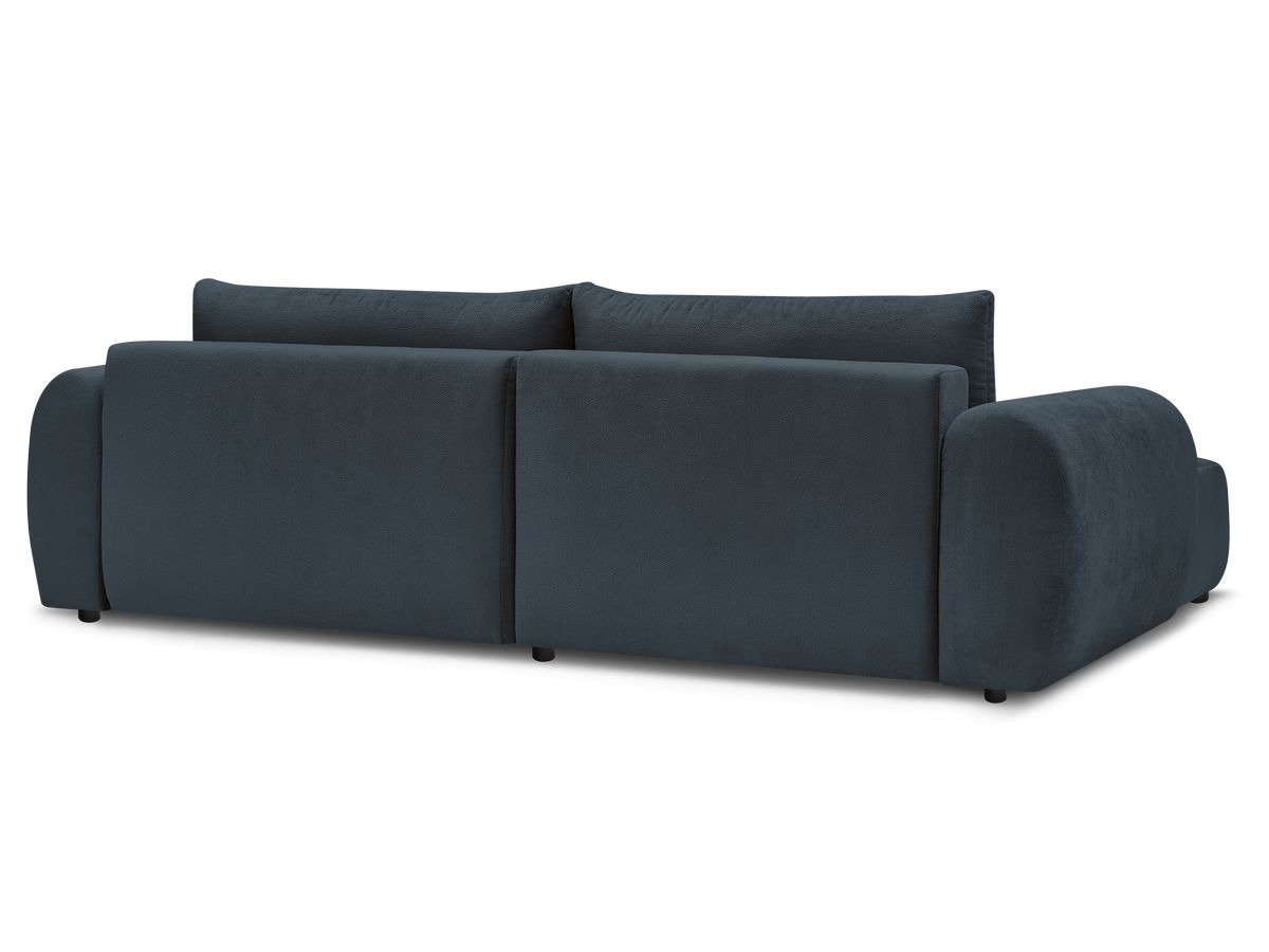 Canapé d'angle convertible coffre LUCIEN tissu lisse