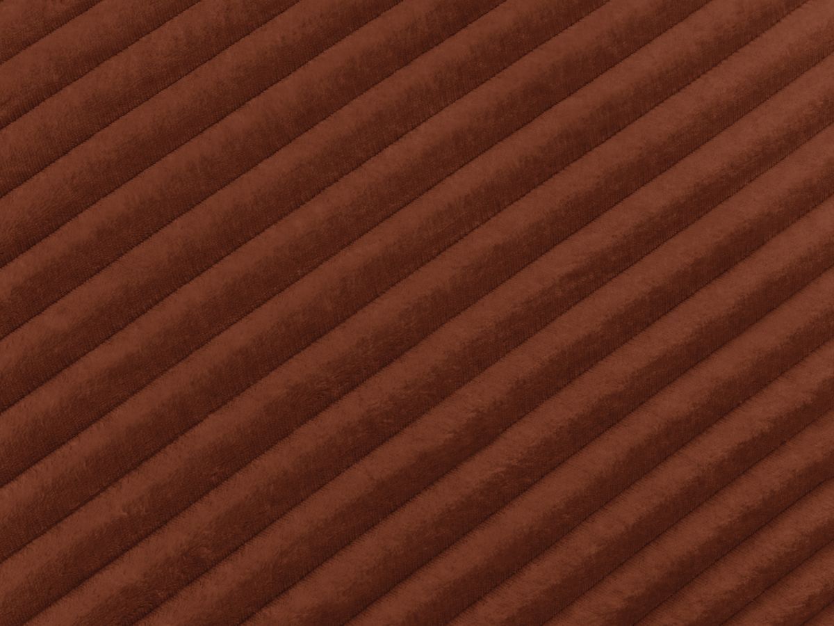 Canapé d'angle fixe EVEREST tissu chiné - Orange - Angle droit - 10 coussins
