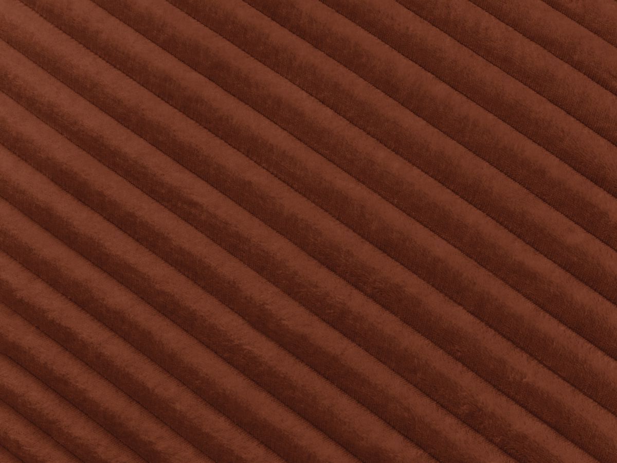 Canapé d'angle fixe EVEREST tissu chiné - Orange - Angle droit - 10 coussins
