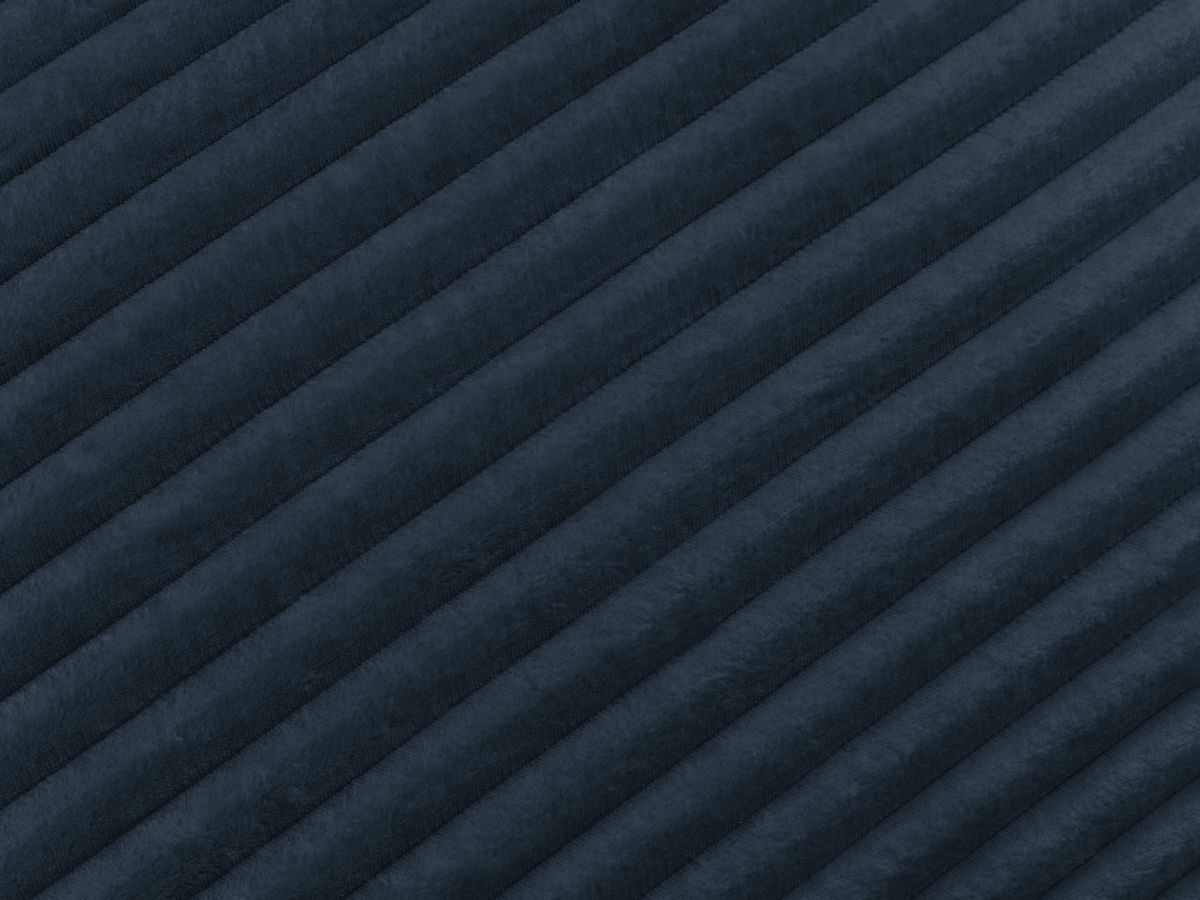 Canapé d'angle L convertible coffre LUCIEN gros côtelé doux avec pouf