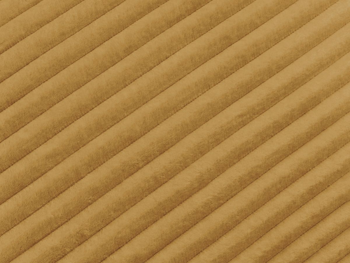 Canapé d'angle fixe EVEREST tissu chiné - Orange - Angle droit - 10 coussins