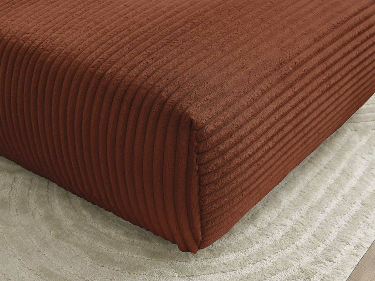 Pouf LUCIEN gros côtelé doux
