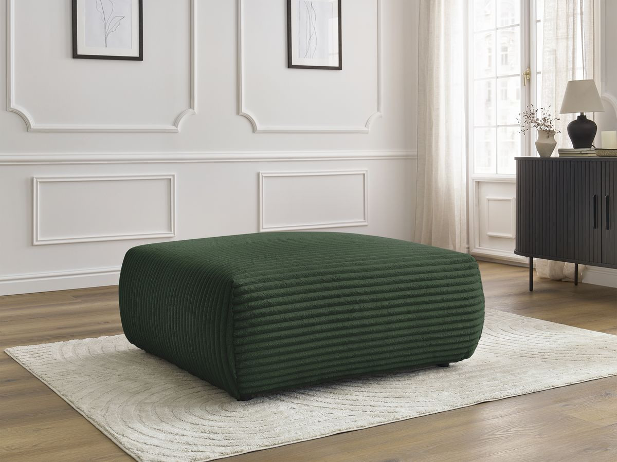 Pouf LUCIEN gros côtelé doux