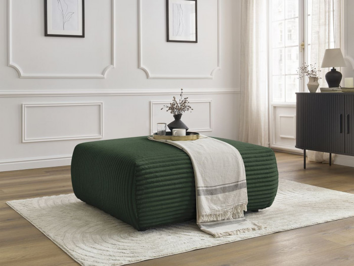 Pouf LUCIEN gros côtelé doux