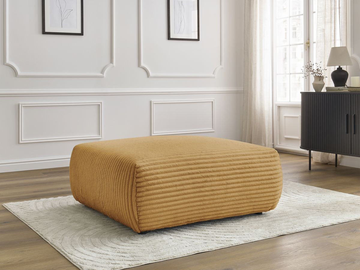 Pouf LUCIEN gros côtelé doux