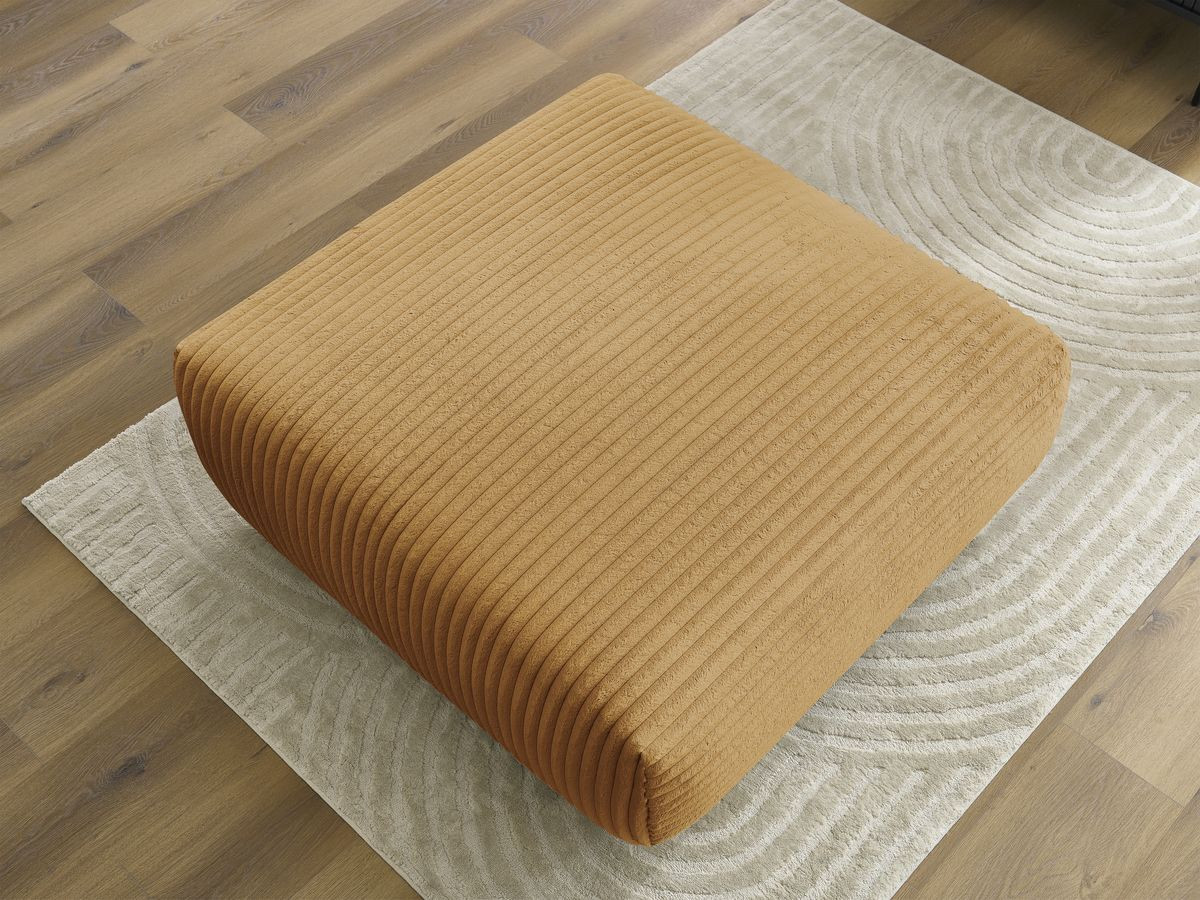 Pouf LUCIEN gros côtelé doux