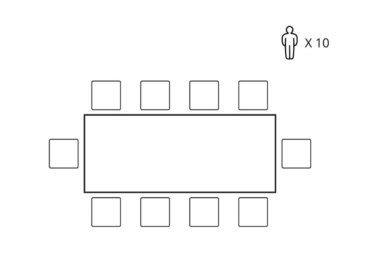 AWANI uitschuifbare eettafel met vierkante poten in massief eikenhout en metaal