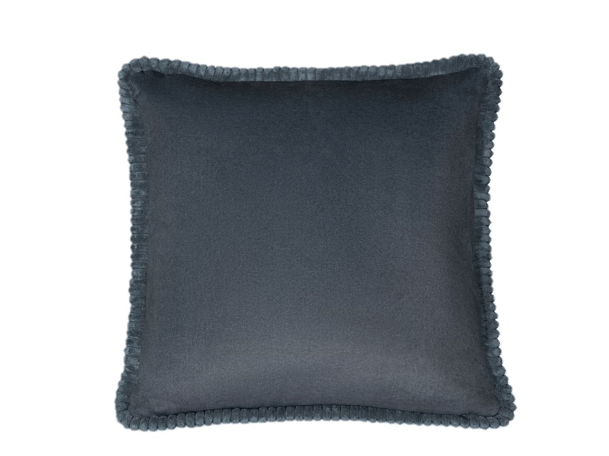 Coussin passepoil 45 x 45 cm GINA gris foncé 45x45  BOBOCHIC